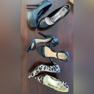 Womens heals shoes - 3 for $20.